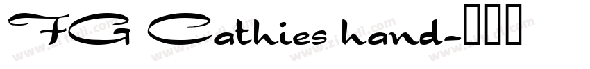 FG Cathies hand字体转换